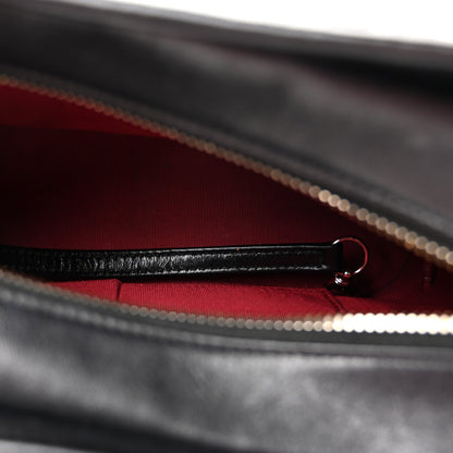 Small Quilted Calfskin Hobo Bag - Black