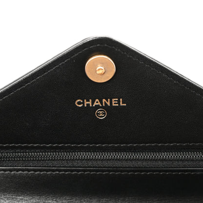Mini Calfskin Wallet Bag - Black