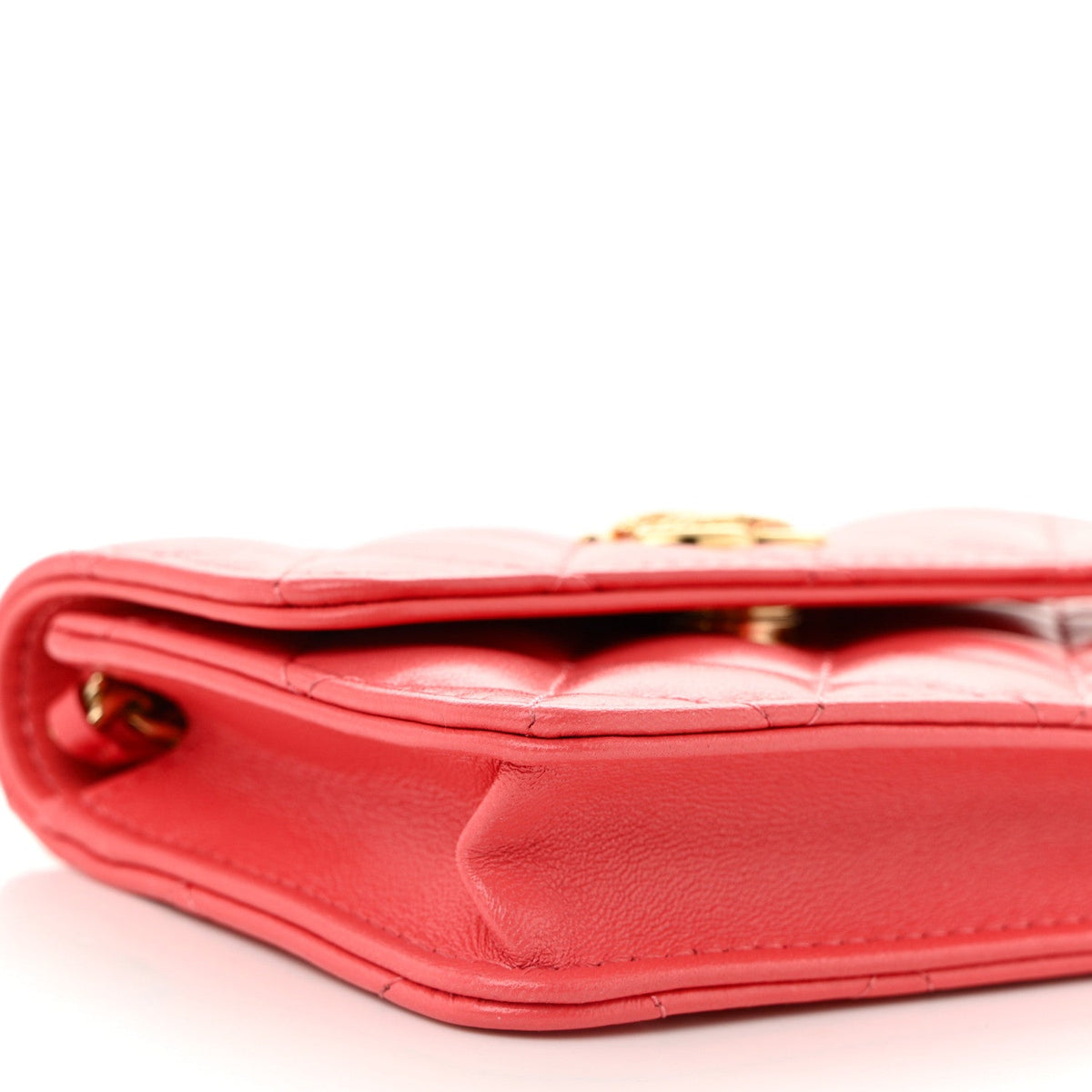 Quilted Lambskin Handbag - Pink