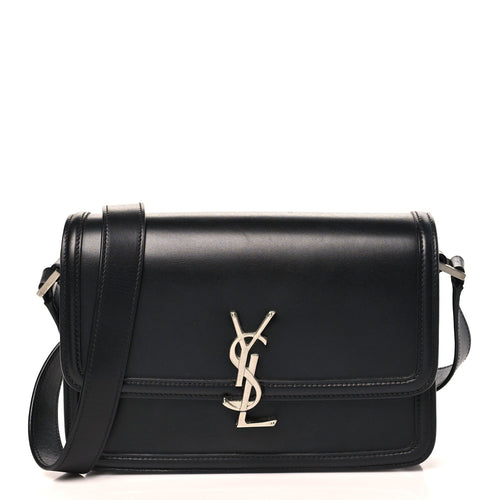 Medium Calfskin Satchel Bag - Black