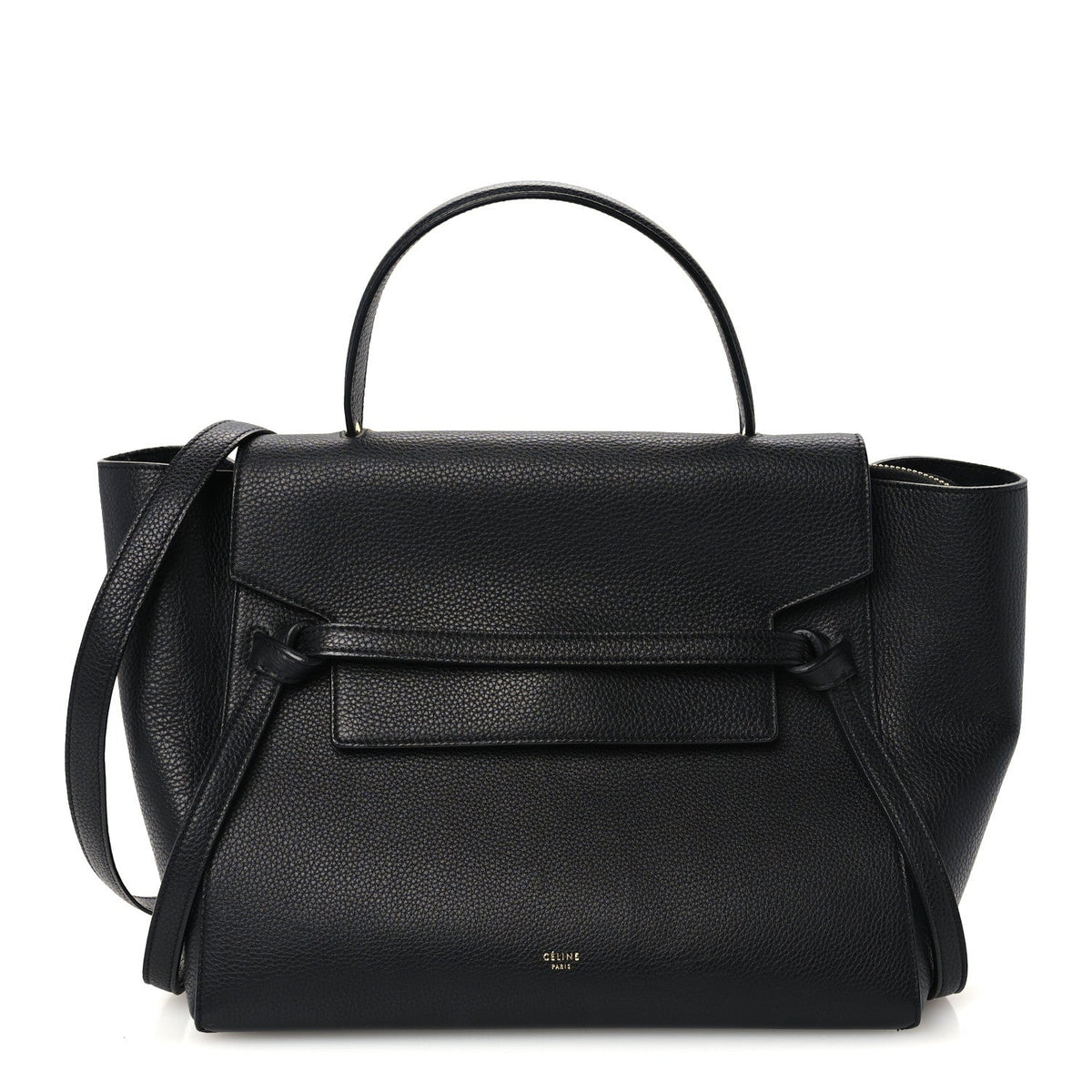 Mini Calfskin Belt Bag - Black