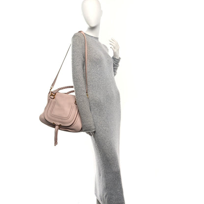 Medium Calfskin Satchel Bag - Pink