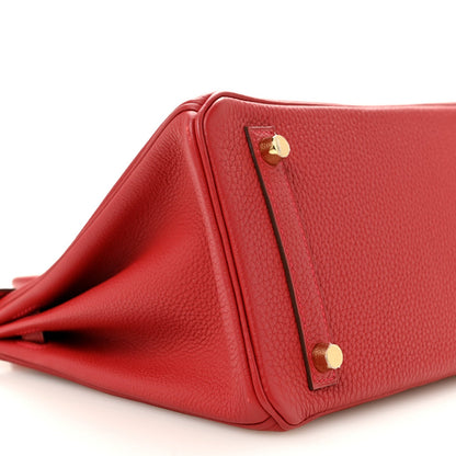 Togo Birkin 25 Rouge Vif Handbag