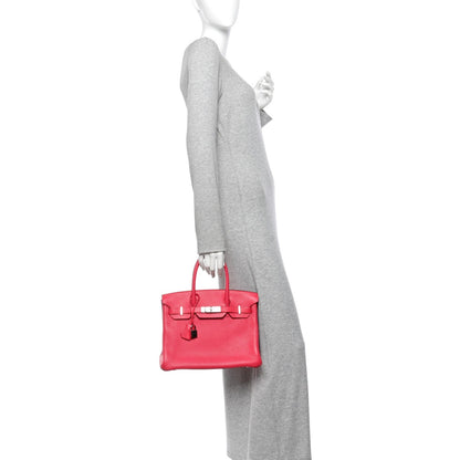 Togo Birkin 30 Rose Extreme Handbag