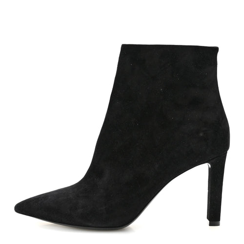 Suede Kate Zip Bootie Black