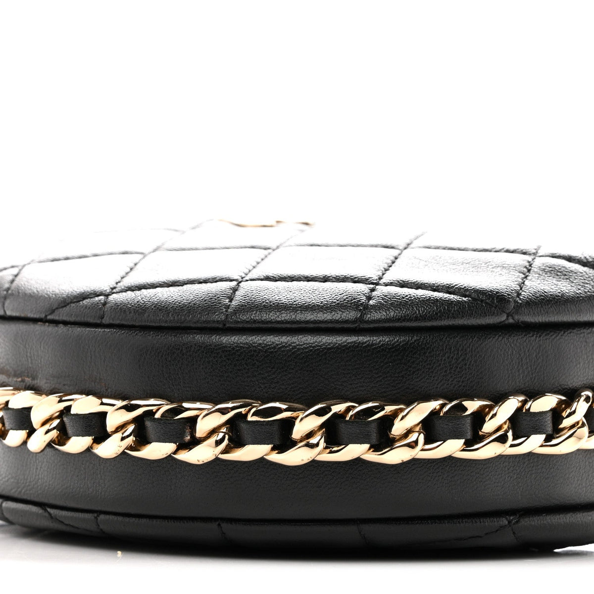 Quilted Lambskin Hobo Bag - Black