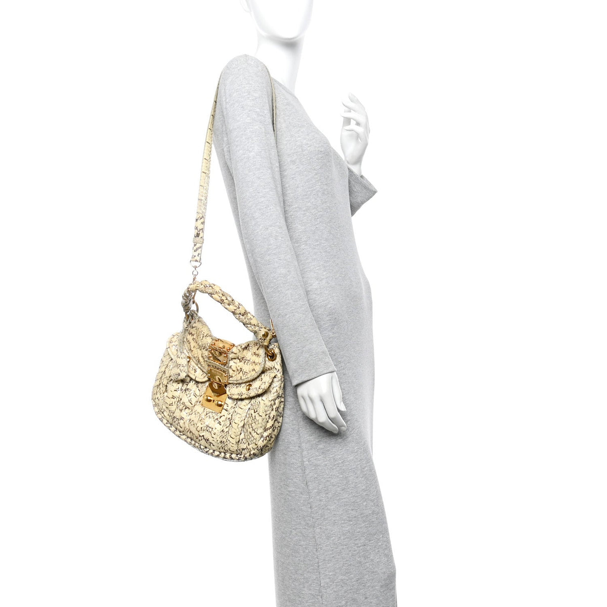 Small Hobo Bag - Beige