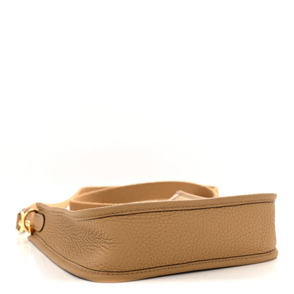 Taurillon Clemence Evelyne Tpm Biscuit Handbag
