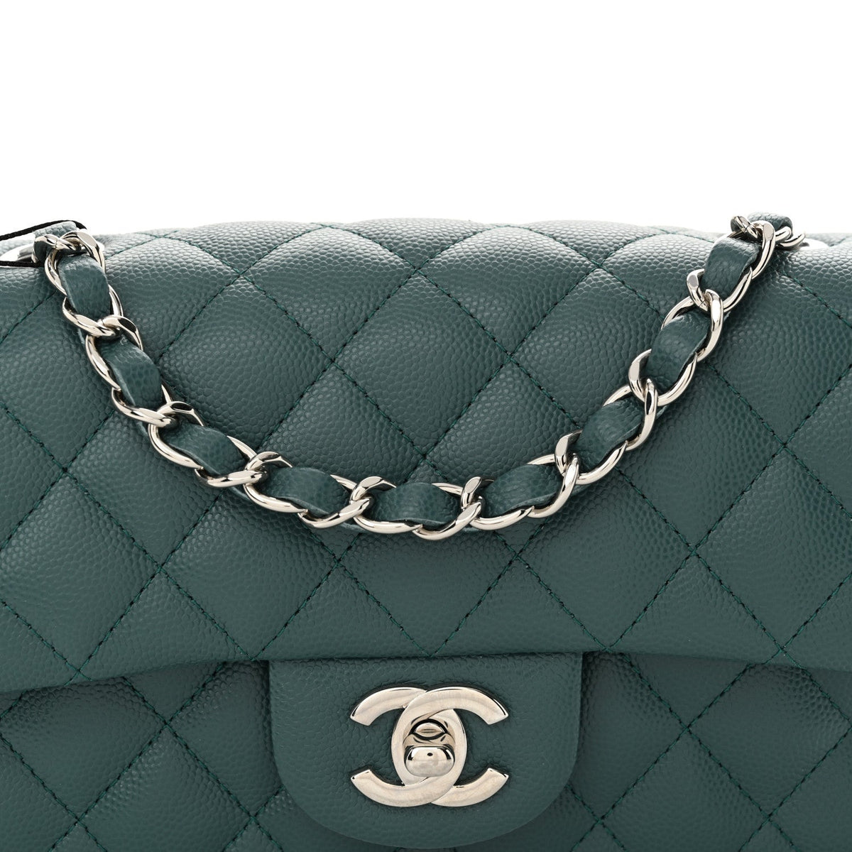 Mini Quilted Caviar Flap Shoulder Bag - Tan