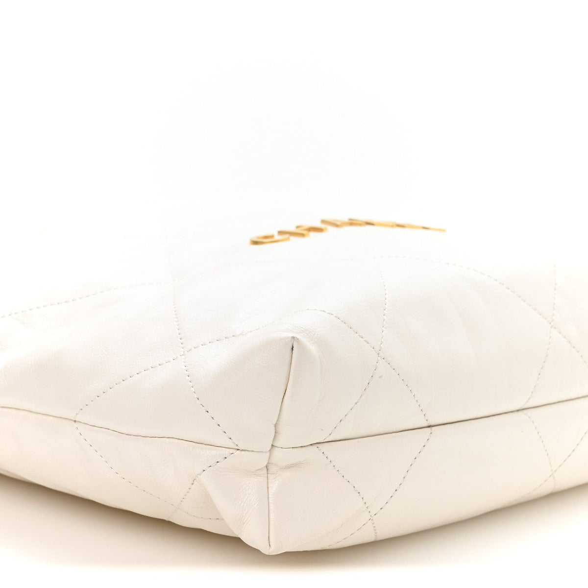 Small Quilted Calfskin Handbag - White