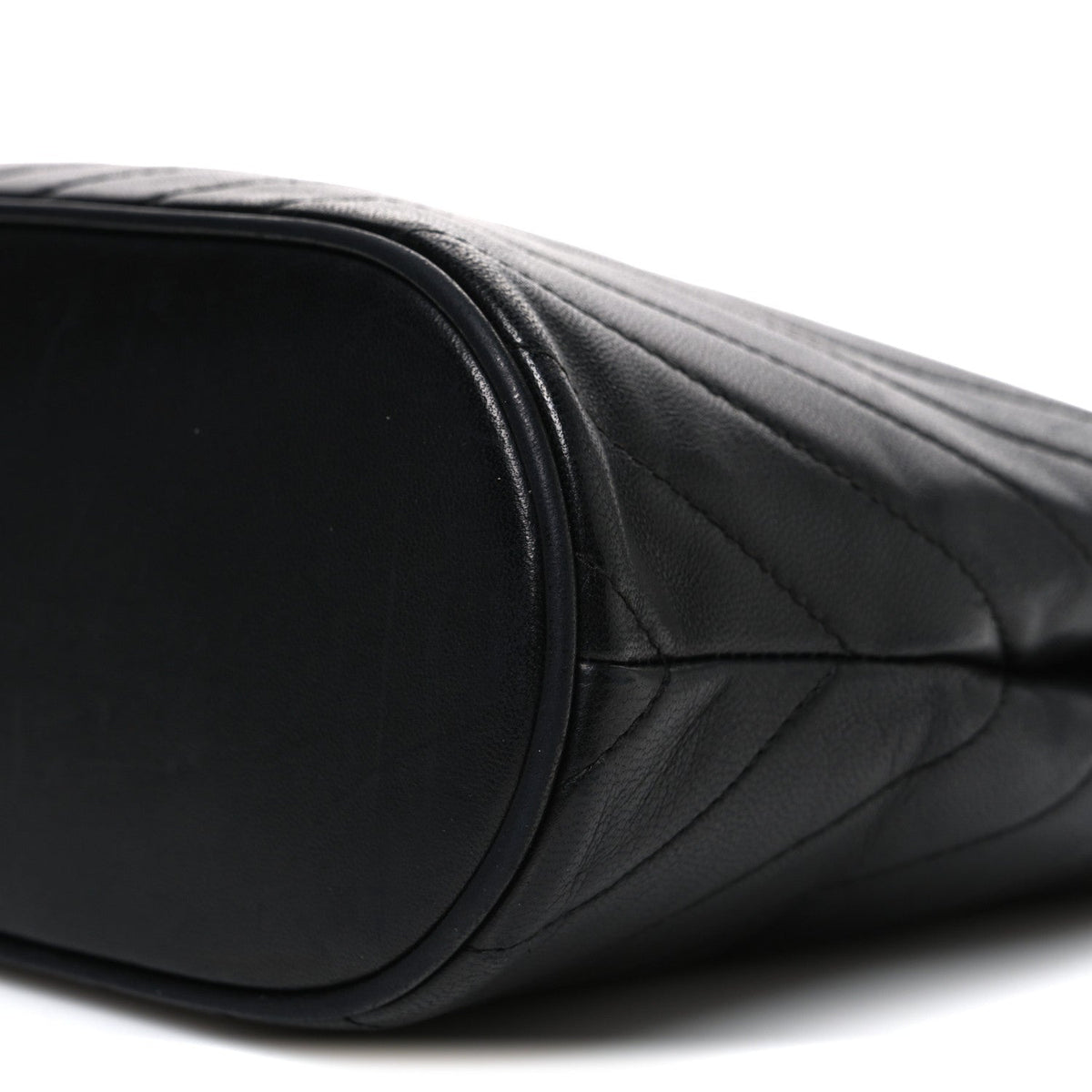 Quilted Lambskin Tote Bag - Black