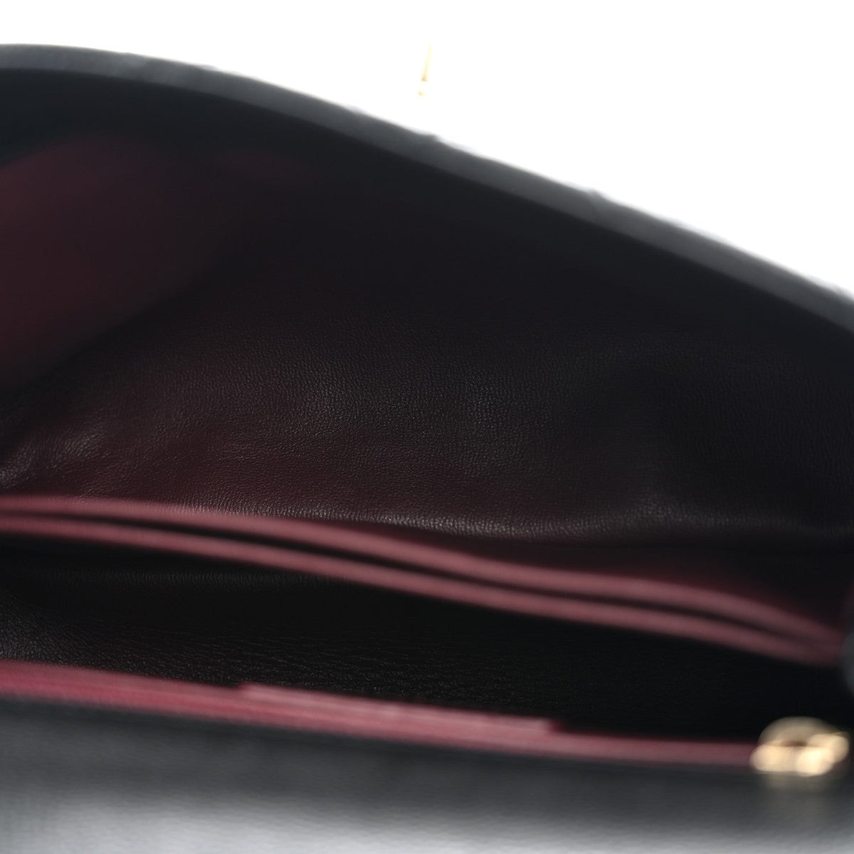 Mini Quilted Caviar Flap Shoulder Bag - Black