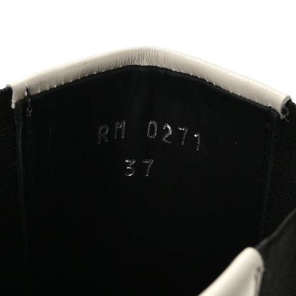 Givenchy Calfskin Women's Square Chelsea Boots 37 White Black