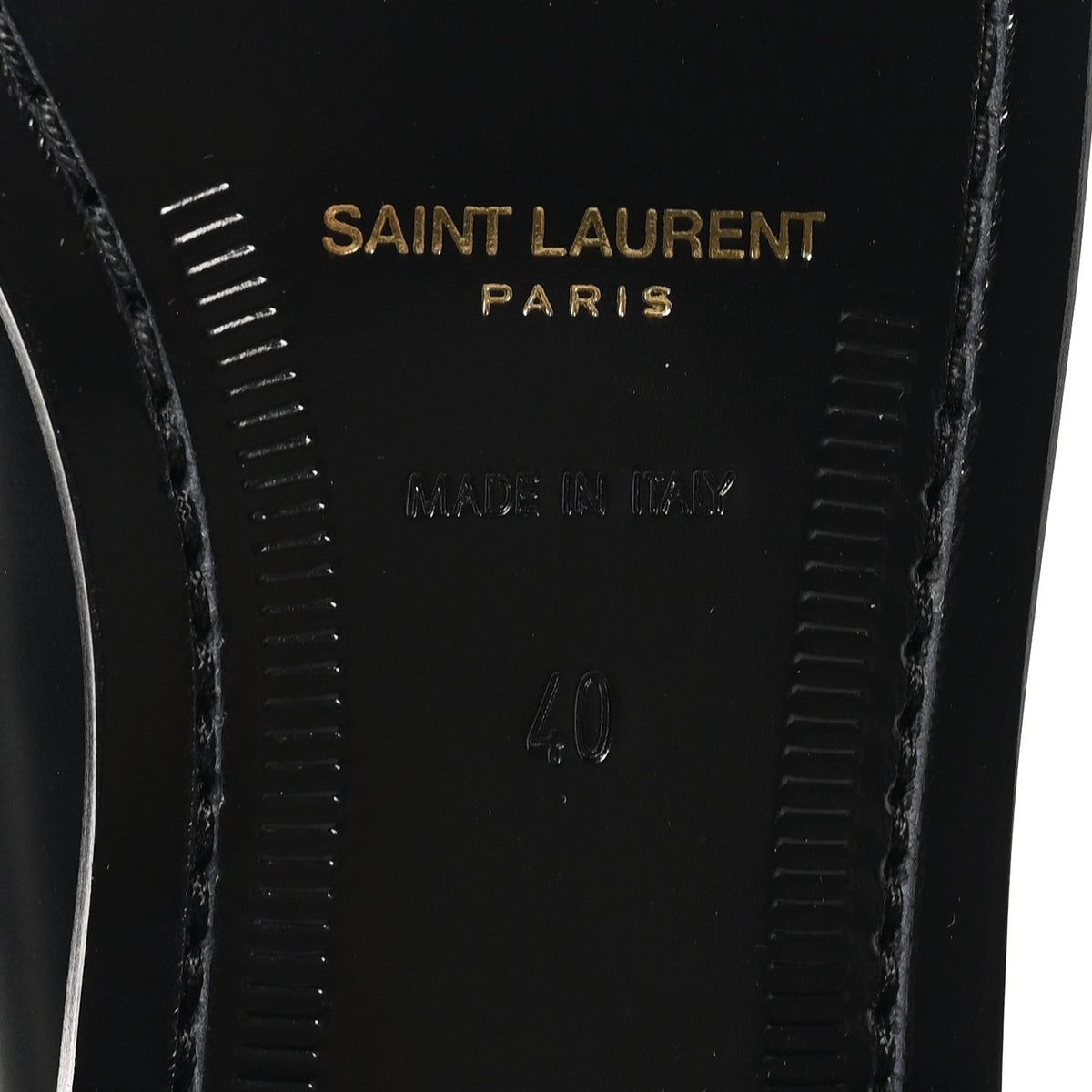 Saint Laurent Calfskin Men's Le Loafer 15 Moccasins 40 Black