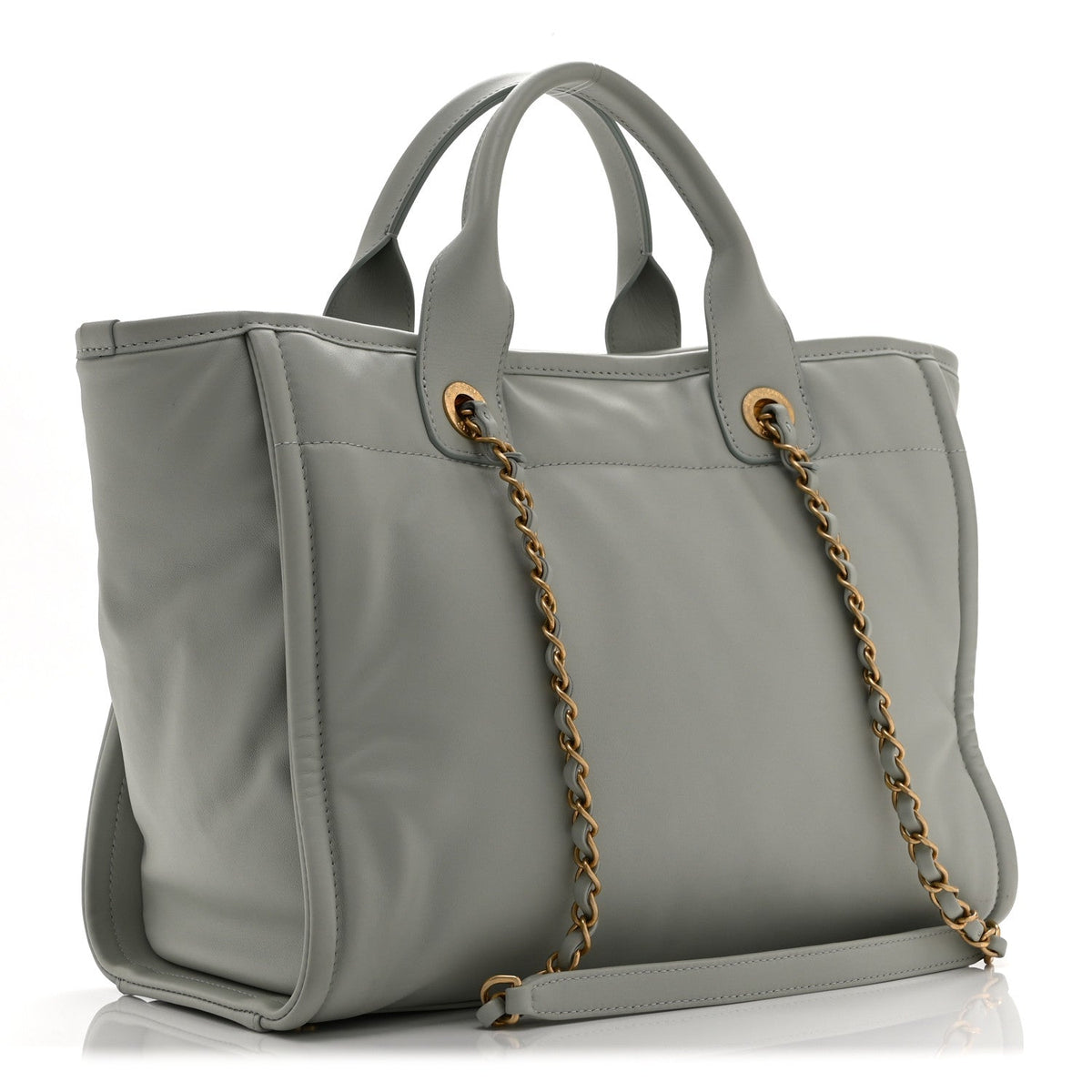 Small Calfskin Tote Bag - Grey