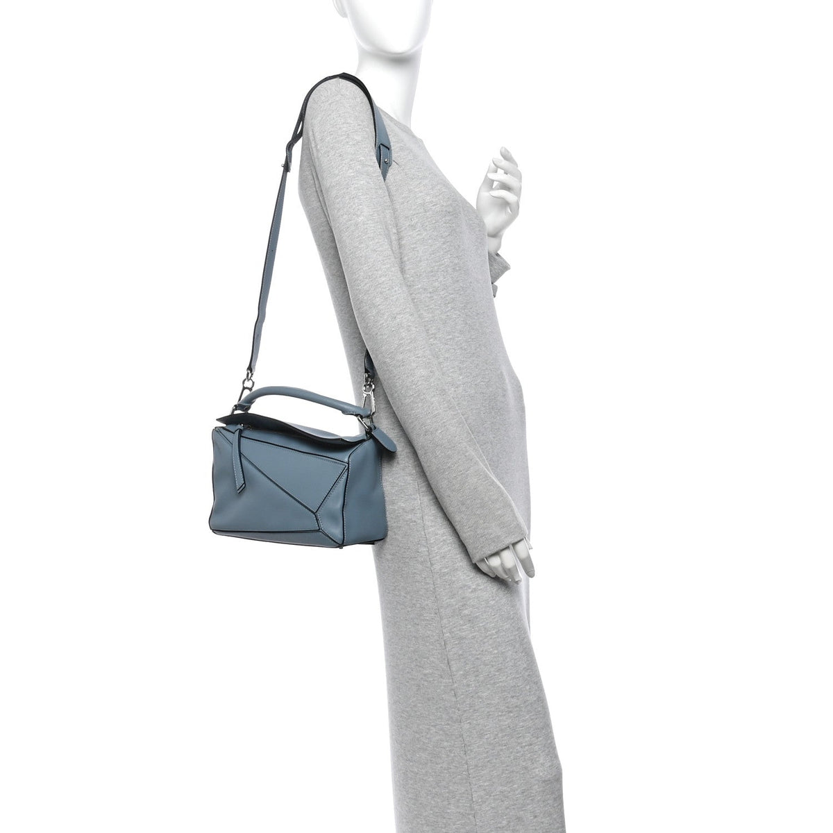 Small Calfskin Handbag - Blue