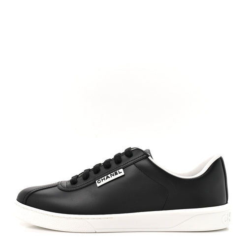 Calfskin CC Uniform Sneakers Black