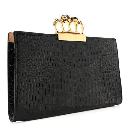 Calfskin Clutch Bag - Black