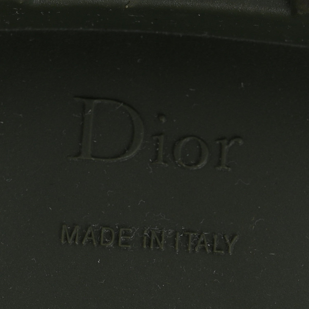 Dior Rubber Women's Diorunion Rain Boots 38 Black Military