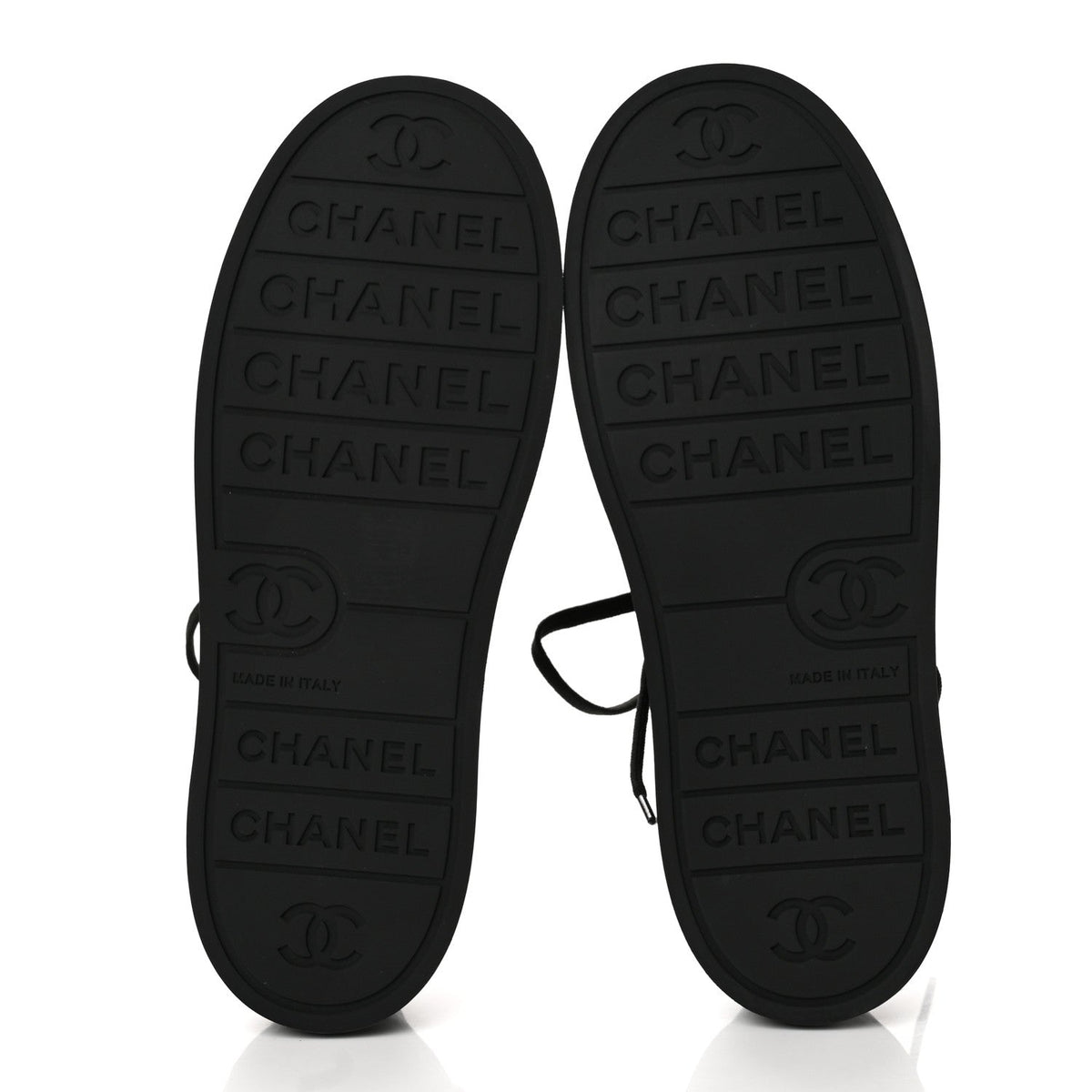Chanel Lambskin Printed Logo Women's Shoes