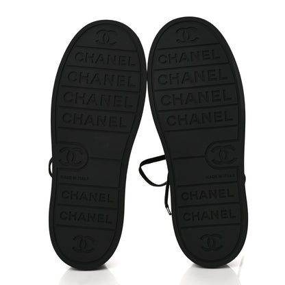 Chanel Lambskin Printed Logo Women's Shoes