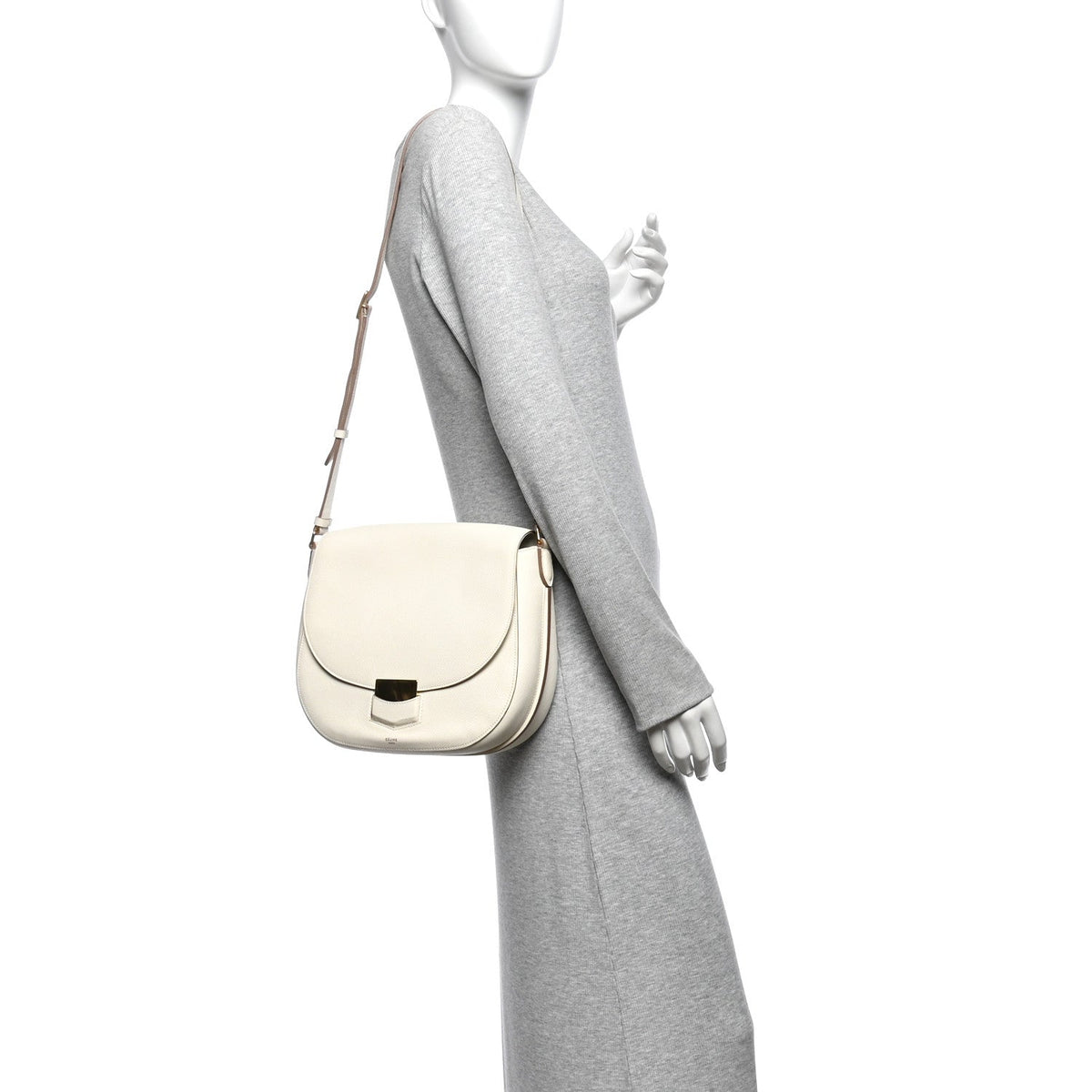 Small Calfskin Handbag - White