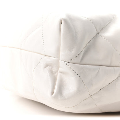 Small Quilted Calfskin Handbag - White