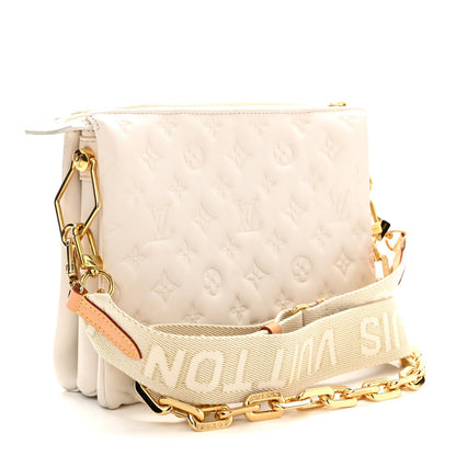 Lambskin Handbag - Beige
