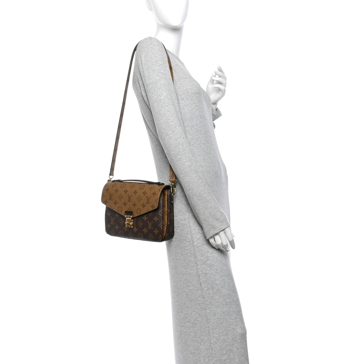 Reverse Monogram Pochette Metis Handbag