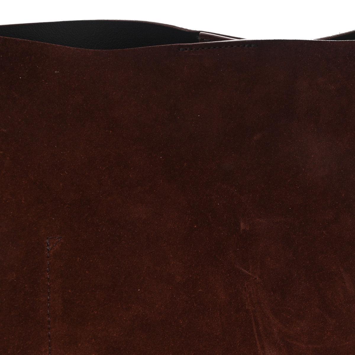 Suede Tote Bag - Chocolate