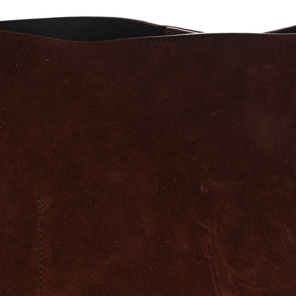 Suede Tote Bag - Chocolate