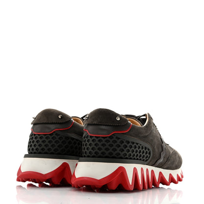 Christian Louboutin Suede Calfskin Men's Loubishark Sneakers 42.5 Ombre