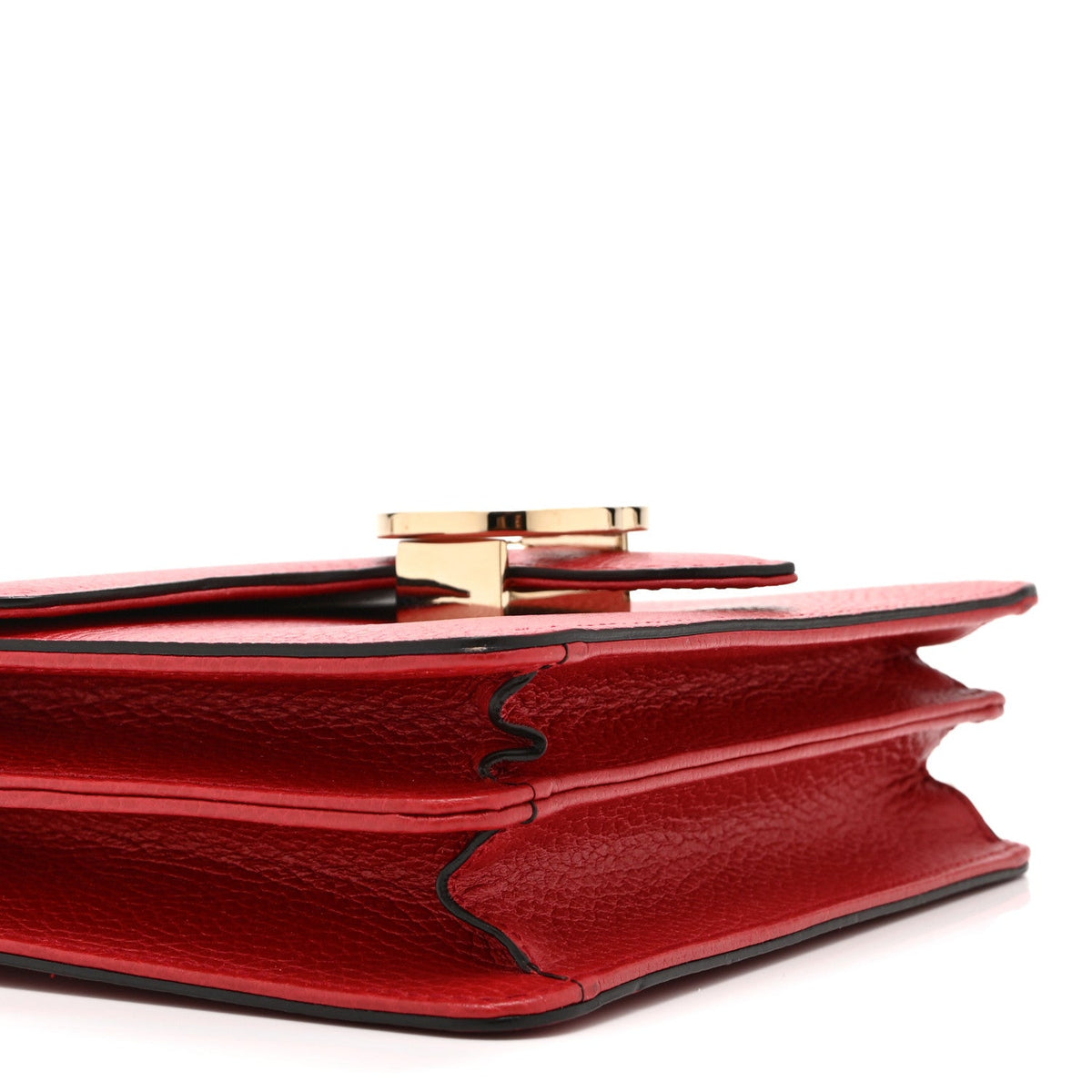 Small Calfskin Shoulder Bag - Red