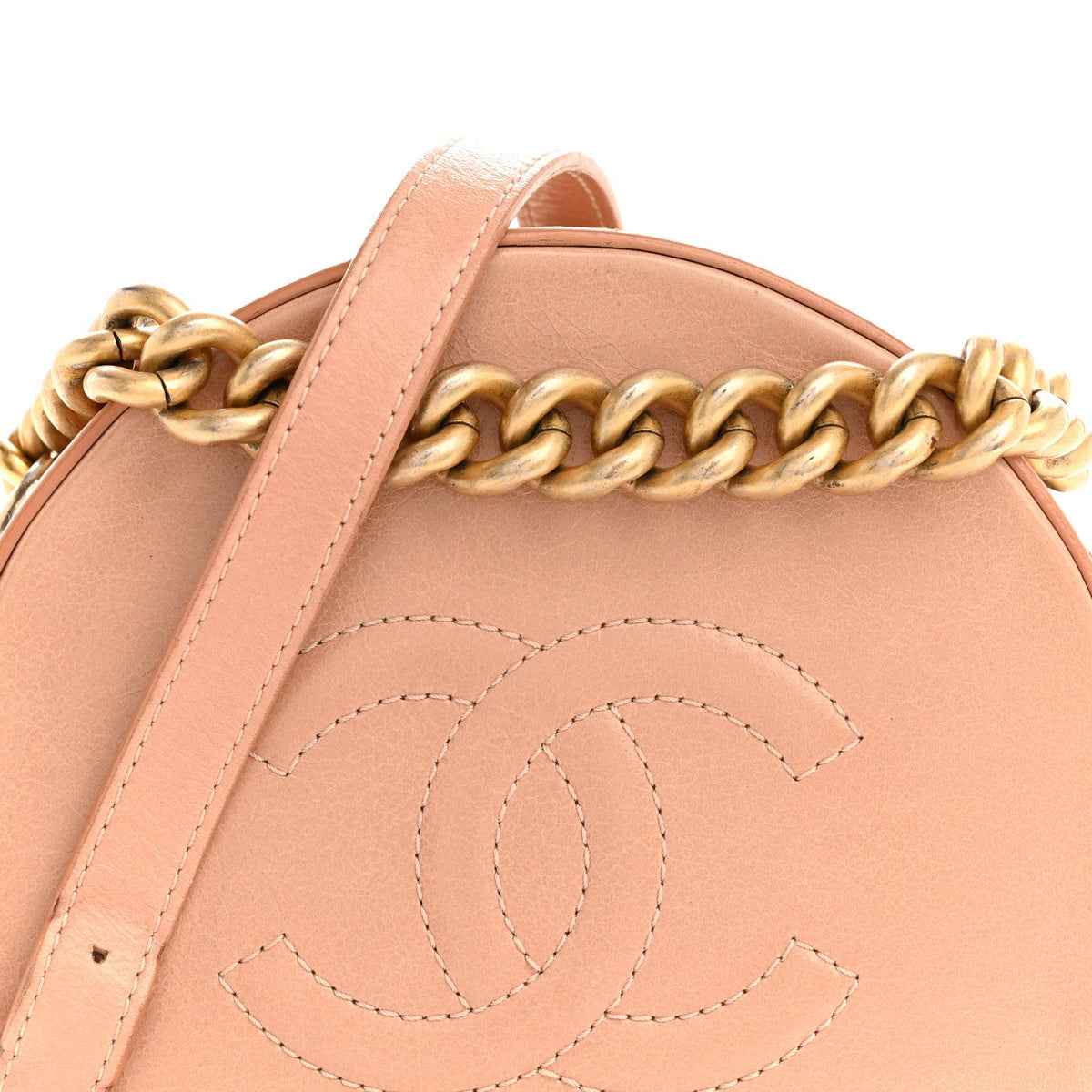 Calfskin Handbag - Beige