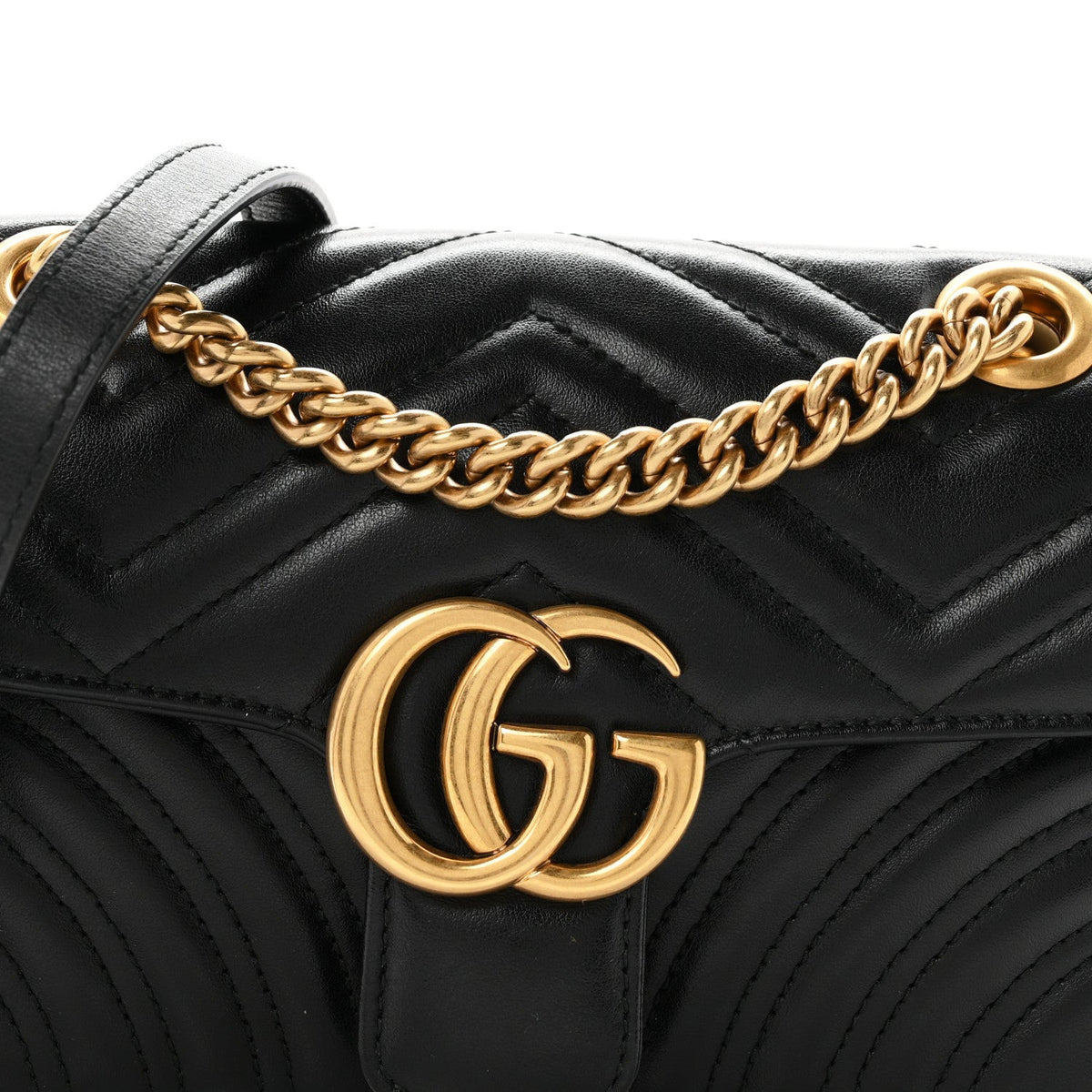 Mini Calfskin Shoulder Bag - Black