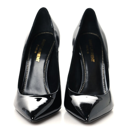 Saint Laurent Patent Women's Opyum 110 Pumps 37 Black