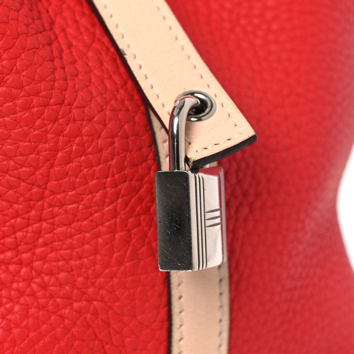 Taurillon Clemence Swift Eclat Picotin L Handbag