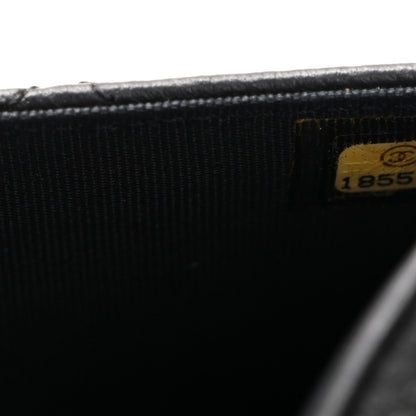 Quilted Lambskin Wallet Bag - Black