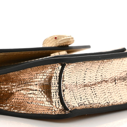 Calfskin Handbag - Gold
