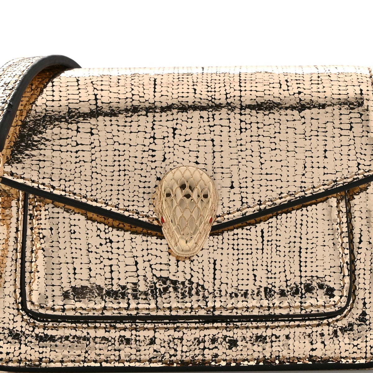 Calfskin Handbag - Gold