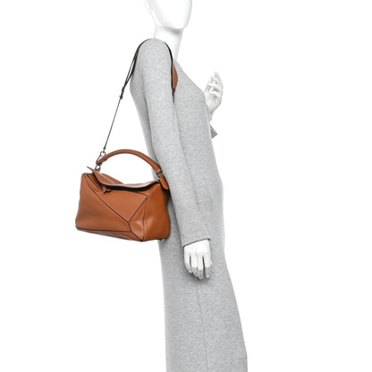 Medium Calfskin Handbag - Tan