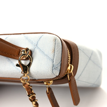 Quilted Calfskin Handbag - Blue