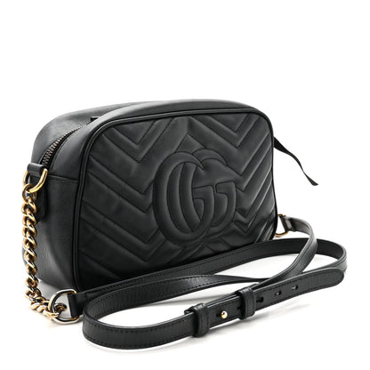 Small Calfskin Shoulder Bag - Black