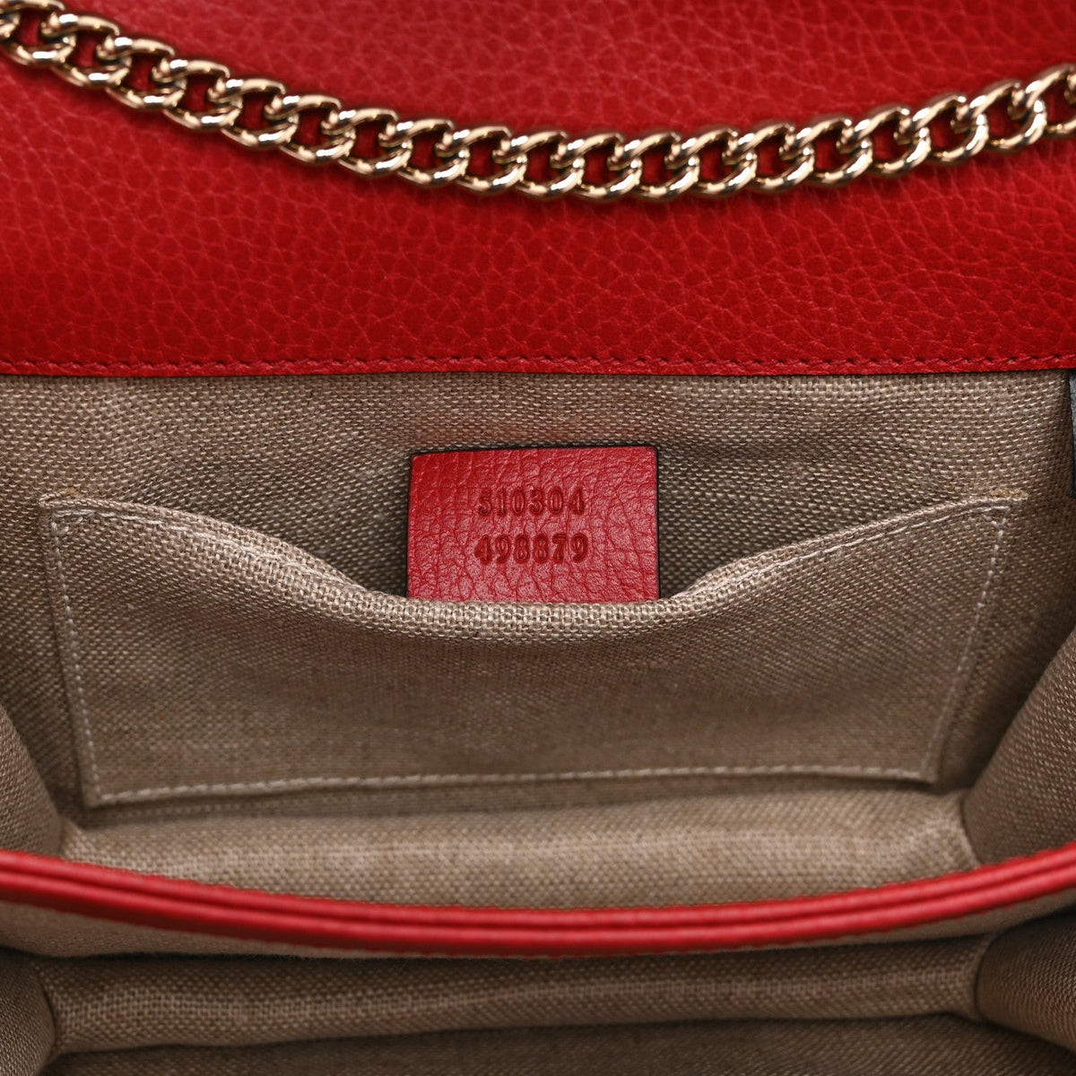 Small Calfskin Shoulder Bag - Red