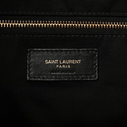 Maxi Quilted Lambskin Tote Bag - Black