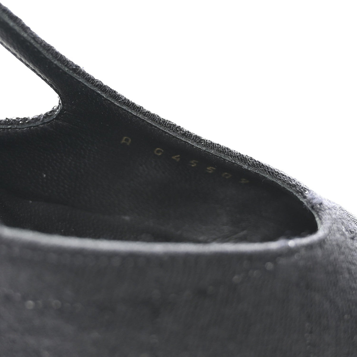 Chanel Wool Grosgrain Women's Cap Toe CC Slingback Pumps 41 Black