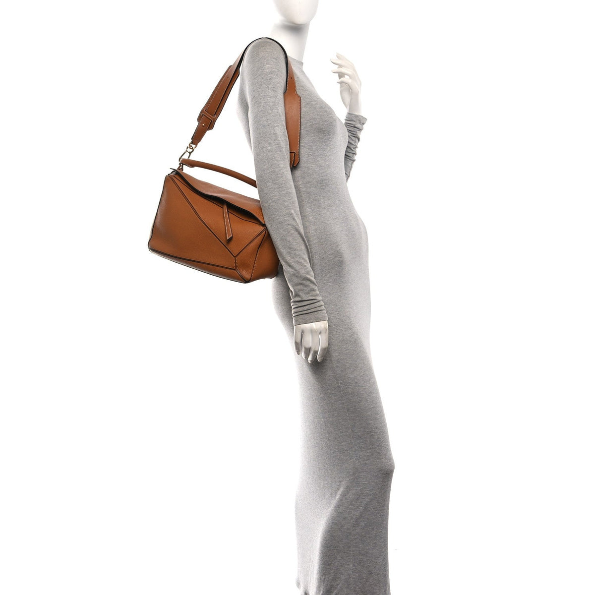Medium Calfskin Handbag - Tan