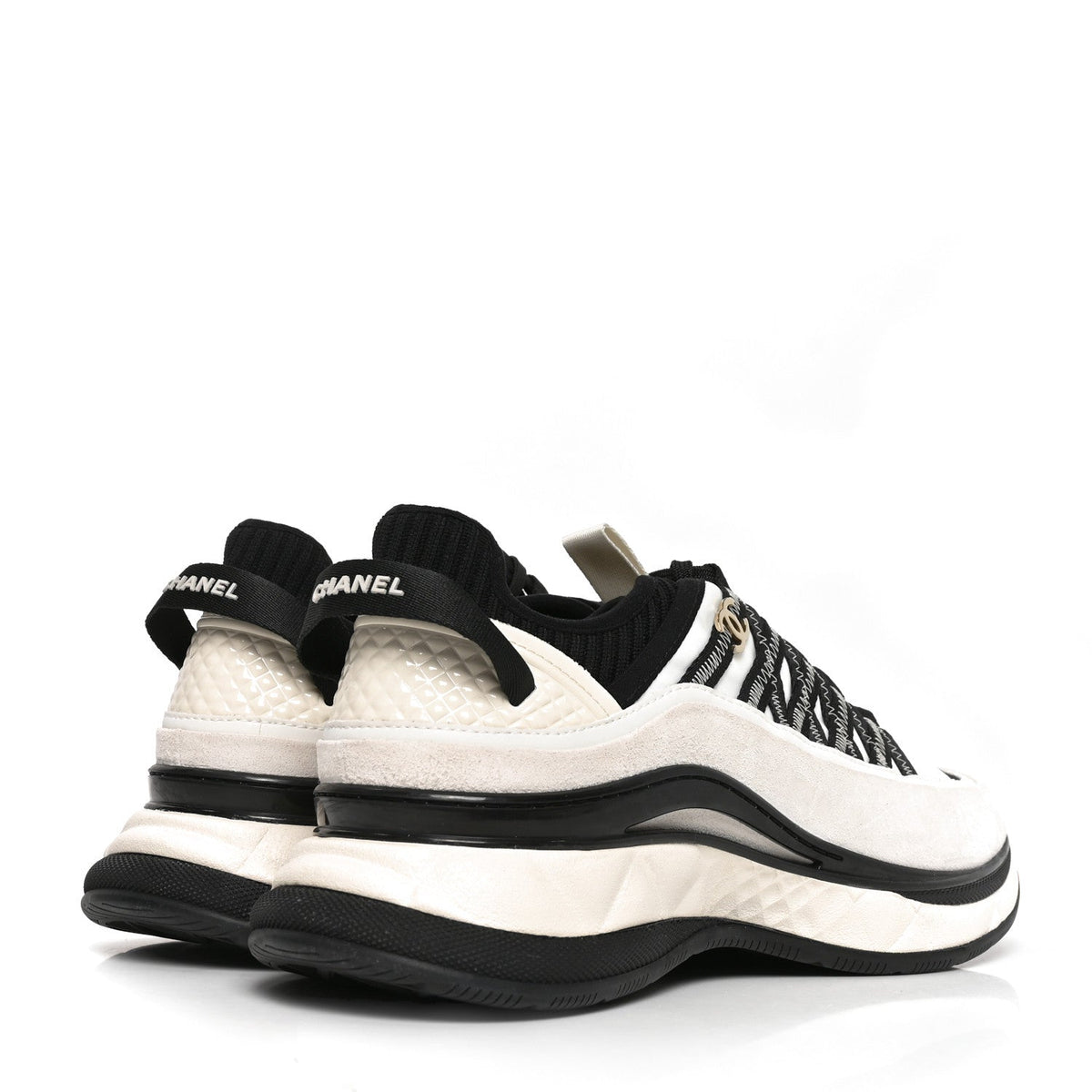 Chanel Fabric Suede Calfskin Women's Sneakers