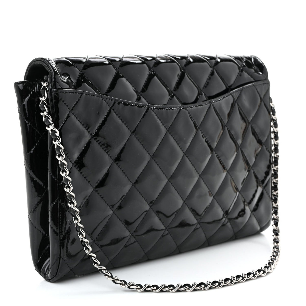 Quilted Clutch Bag - Black