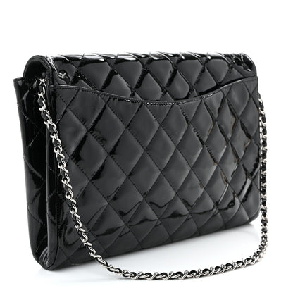 Quilted Clutch Bag - Black